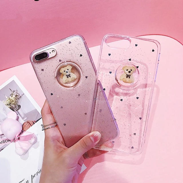 Lochie(ロキエ)のインポート くまさんiPhoneケース♡ スマホ/家電/カメラのスマホアクセサリー(iPhoneケース)の商品写真