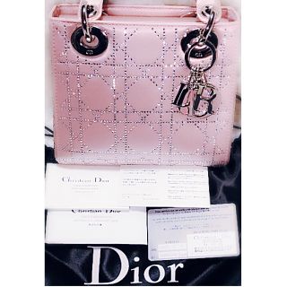 クリスチャンディオール(Christian Dior)の気まぐれゲリラ破格出品！レア希少品♡Diorスワロシルクサテンレディディオール♡(ハンドバッグ)