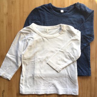 ムジルシリョウヒン(MUJI (無印良品))の80㎝ 無印良品*ロンT 2枚セット(Ｔシャツ)