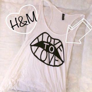 エイチアンドエム(H&M)のH&M プリントカットソー(カットソー(半袖/袖なし))