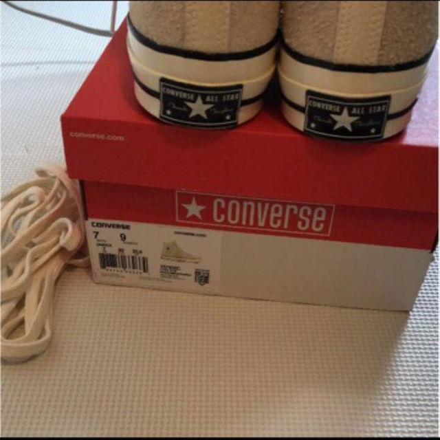 CONVERSE(コンバース)の希少 ct70 生成りスウェード hi 25.5 メンズの靴/シューズ(スニーカー)の商品写真