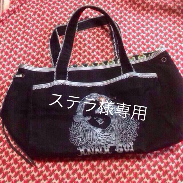 ANNA SUI(アナスイ)のアナスイガール箔プリントバック レディースのバッグ(ショルダーバッグ)の商品写真