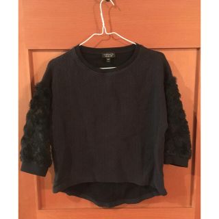 トップショップ(TOPSHOP)のnxxaさん専用❤️TOPSHOP♢ファー切り替えトップス(カットソー(長袖/七分))