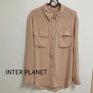 インタープラネット(INTERPLANET)のINTER PLANET とろみシャツ ブラウス(シャツ/ブラウス(半袖/袖なし))