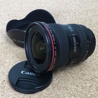 キヤノン(Canon)の(値下げ)Canon EF17-40 F4 L USM 純正フード付き(その他)