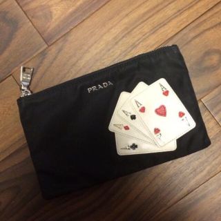 プラダ(PRADA)のプラダ♡ポーチ サフィアーノトランプ(ポーチ)