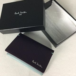 ポールスミス(Paul Smith)の★新品★ポールスミス カードケース  名刺入れ パープル ターコイズ(名刺入れ/定期入れ)