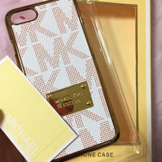 マイケルコース(Michael Kors)のiPhone7/8 レッド 金縁 マイケルコース ハードカバー(iPhoneケース)