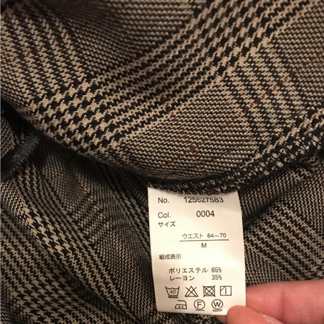 しまむら(シマムラ)のしまむら グレンチェック スカート  グレー M レディースのスカート(ロングスカート)の商品写真