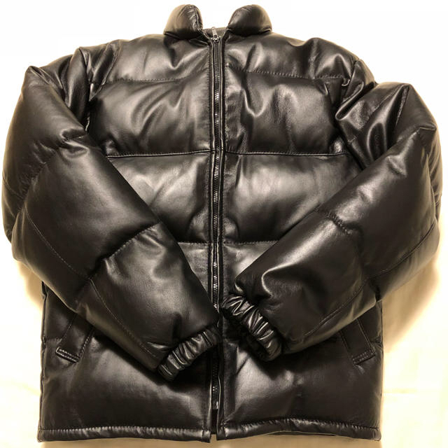 【美品】90’s　Schott ショット レザーダウン L 黒　38　米国製