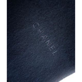 シャネル(CHANEL)のCHANEL シャネル カシミア マフラー 黒 正規品 ブラック (マフラー/ショール)