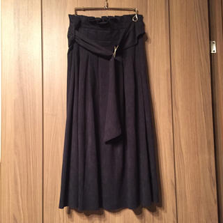 ザラ(ZARA)の美品✴︎ZARA スエードタッチ ギャザースカート(ひざ丈スカート)