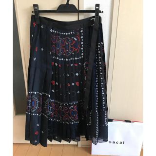 サカイ(sacai)のsacaiサカイ2017AW★プリーツスカート(ひざ丈スカート)