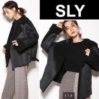 スライ(SLY)のみら様専用 SLY  今期 FAUX ムートン オーバー ジャケット(ムートンコート)