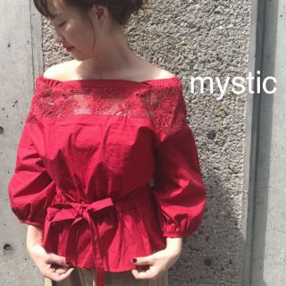 ミスティック(mystic)の新品❁﻿ミスティック 襟ぐりレースブラウス(シャツ/ブラウス(長袖/七分))