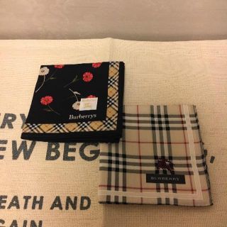 バーバリー(BURBERRY)の☆バーバリー ハンカチ Burberry 2枚セット＊新品・未使用☆(ハンカチ)