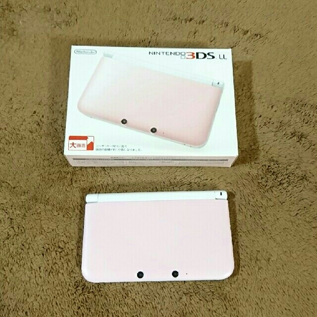 ニンテンドー3DSLL◆ピンク×ホワイト◆美品