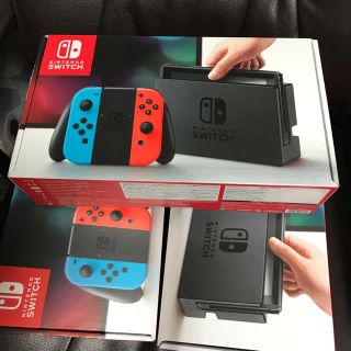 ニンテンドースイッチ 3台の通販 by 鳥が好きだ's shop|ラクマ 【送料無料】【新品未使用品】newニンテンドースイッチ 3台