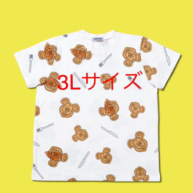 新品未使用 タグ付き Disney× PUNYUS ミッキーワッフル柄 Tシャツ