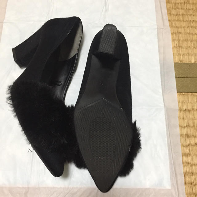 GU(ジーユー)のGU☆ファー付きパンプス レディースの靴/シューズ(ハイヒール/パンプス)の商品写真