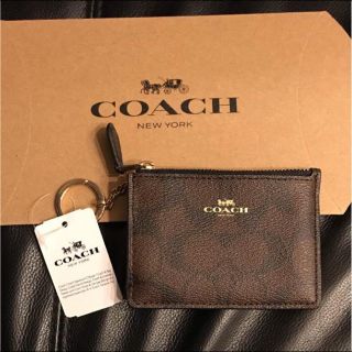 コーチ(COACH)のコーチ COACH キーリング付き IDケース カードケース F16107(名刺入れ/定期入れ)