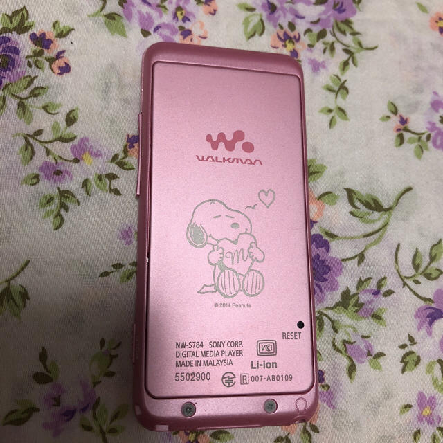 WALKMAN(ウォークマン)のSONY ウォークマン NW-S784 8GB ライトピンク スマホ/家電/カメラのオーディオ機器(ポータブルプレーヤー)の商品写真