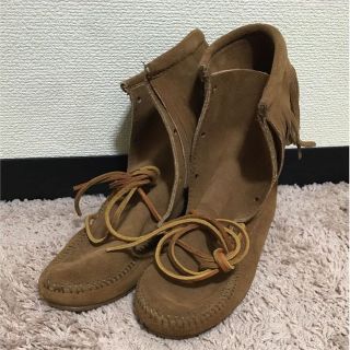 ミネトンカ(Minnetonka)の☆今だけ値下げ☆新品☆MINNETONKA☆フリンジブーツ☆(ブーツ)