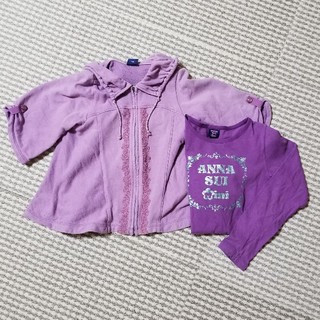 アナスイミニ(ANNA SUI mini)のアナスイミニ　パーカーロンTセット(ジャケット/上着)