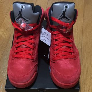 ナイキ(NIKE)のNIKE JORDAN 5 retro 26 red(スニーカー)