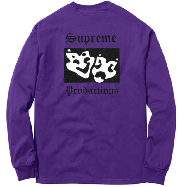 Supreme(シュプリーム)の16ss Supreme Productions L/S tee 紫 L メンズのトップス(その他)の商品写真