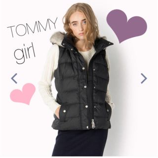 トミーガール(tommy girl)の新品💗TOMMY girl💗ダウンベスト💗ホワイト💗Mサイズ💗(ダウンベスト)