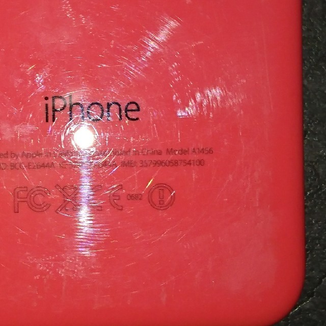 iPhone(アイフォーン)のジャンクSoftBank iPhone5C 32GB スマホ/家電/カメラのスマートフォン/携帯電話(スマートフォン本体)の商品写真