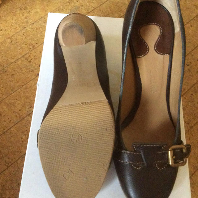 Chloe(クロエ)の更に値下げ クロエ ベルトチャンキーヒール サイズ37 レディースの靴/シューズ(ハイヒール/パンプス)の商品写真