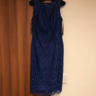 タダシショウジ(TADASHI SHOJI)のタダシショウジ ワンピース ドレス ブルー(ひざ丈ワンピース)