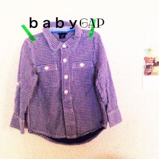 ギャップ(GAP)のbabyGapギンガムチェックシャツ90(その他)