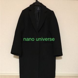 ナノユニバース(nano・universe)のお値下げ中！nano universe チェスターコート 黒(チェスターコート)