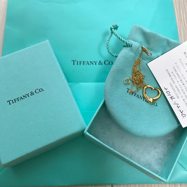 Tiffany & Co. - お値下げ‼️❤️ティファニー オープンハート 18k ダイア付き❤️