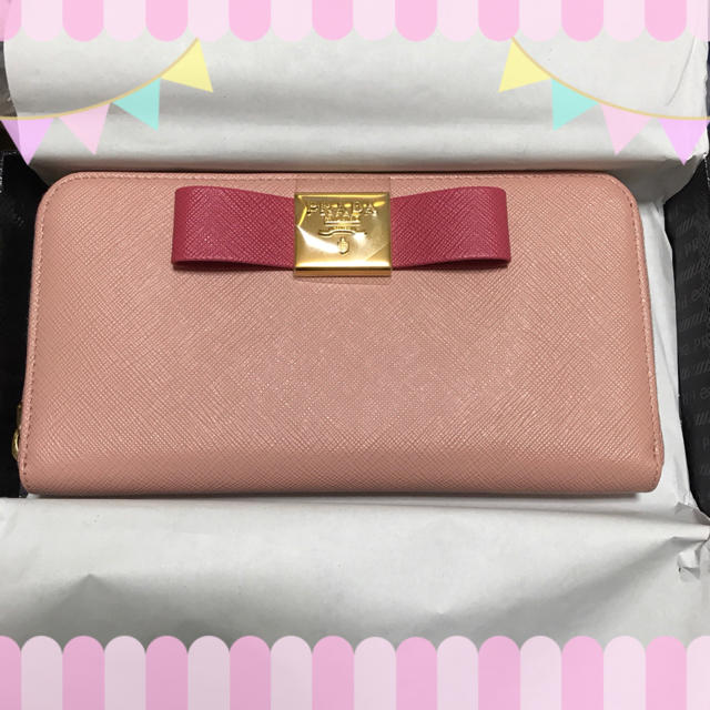 PRADA(プラダ)の♡レア♡日本限定♡新品未使用♡リボン付きバイカラー長財布♡ レディースのファッション小物(財布)の商品写真