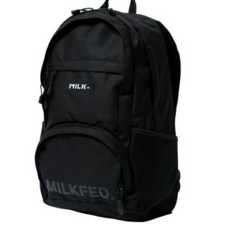 ミルクフェド(MILKFED.)のMILKFED.【新品】BIG POCKET BACKPACK ブラック(リュック/バックパック)