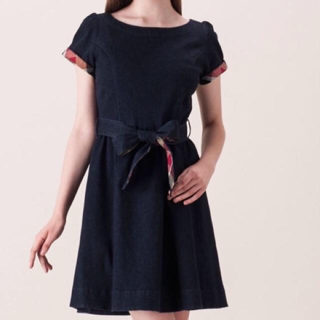 BURBERRY BLUE LABEL - 新品タグ付き ブルーレーベルクレストブリッジ  デニムワンピース
