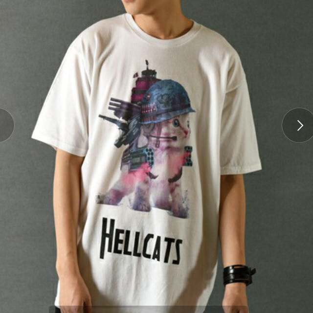 MILKBOY(ミルクボーイ)のミルクボーイ(^-^)CATビックTシャツ メンズのトップス(Tシャツ/カットソー(半袖/袖なし))の商品写真