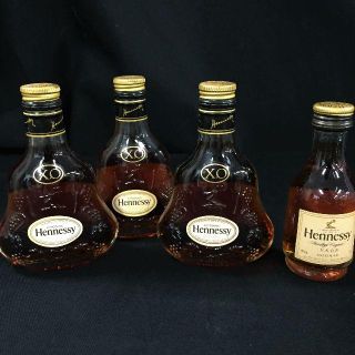 未開封 ヘネシー Hennessy XO 4本 セット 3714(ブランデー)