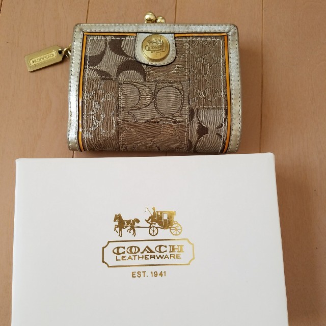 COACH(コーチ)の【COACH】がま口財布 レディースのファッション小物(財布)の商品写真