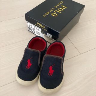 ポロラルフローレン(POLO RALPH LAUREN)のポロ ラルフローレン 15センチ 子供靴 スリッポン スニーカー ネイビー 14(スリッポン)