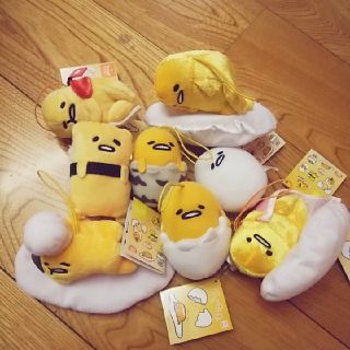 グデタマ(ぐでたま)の専用 ぐでたま マスコット 色々 ストラップ セット★非売品★(キャラクターグッズ)