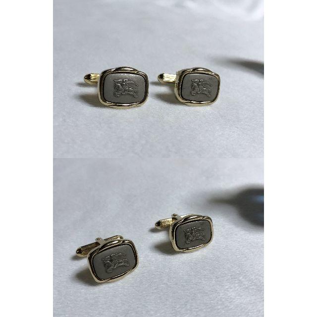 BURBERRY - 正規 バーバリー ホース レリーフ騎士ロゴカフス BURBERRY - 正規 バーバリー ホース レリーフ騎士ロゴカフス