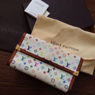 ルイヴィトン(LOUIS VUITTON)の本物マルチカラー長財布(財布)