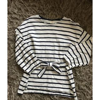 ザラキッズ(ZARA KIDS)のZARA girls ボーダーカットソー150(Tシャツ/カットソー)