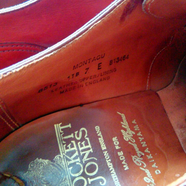 Crockett&Jones(クロケットアンドジョーンズ)の美品 クロケット&ジョーンズ MONTAGU 7E 42ndロイヤルハイランド メンズの靴/シューズ(ドレス/ビジネス)の商品写真