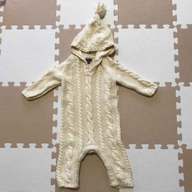 babyGAP(ベビーギャップ)のbaby gap 70 ケーブル ニット ロンパース キッズ/ベビー/マタニティのベビー服(~85cm)(ロンパース)の商品写真